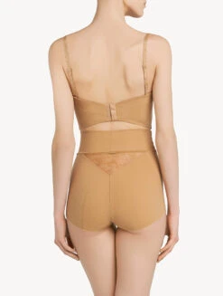 Slip Taille Haute «control Fit» En Lycra® Chair Avec Dentelle De Chantilly-Shapewear-SHAPE-ALLURE -Mode Lingerie Boutique CFILPD0017350 BG0030 2 90978.1593123097