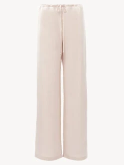 Pantalon En Soie Beige Rosé-Lingerie De Nuit En Soie-PETIT MACRAME