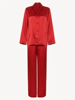 Pyjama En Soie Grenat-Lingerie De Nuit En Soie-SILK