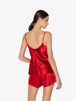 Débardeur En Soie Grenat-Lingerie De Nuit En Soie-SILK -Mode Lingerie Boutique CFILPD0020289 RSF180 2 10848 44050.1649857132