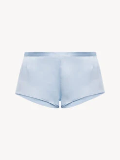 Short De Pyjama En Soie Bleu Clair-Lingerie De Nuit En Soie-SILK