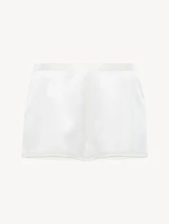 Short De Pyjama En Soie Blanche-Lingerie De Nuit En Soie-SILK