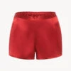 Short En Soie Grenat-Lingerie De Nuit En Soie-SILK