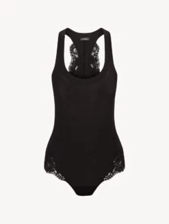 Mode Lingerie Boutique 9 Body En Coton Noir-Bodys & Bustiers-SOUPLE