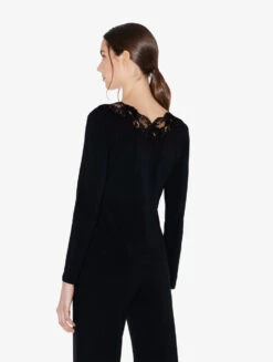 T-shirt à Manches Longues En Coton Noir-Pyjamas-SOUPLE -Mode Lingerie Boutique CFILPD0021054 NR0002 2 15709 18440.1651758951