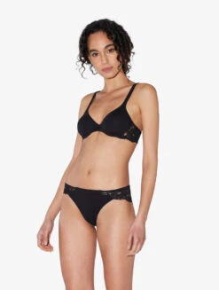 Slip Brésilien En Coton Noir-Tanga-SOUPLE -Mode Lingerie Boutique CFILPD0021057 NR0002 4 64416 86215.1645610851