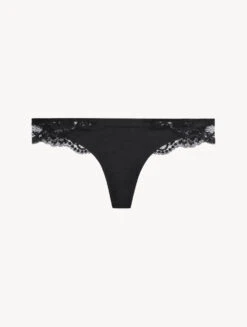 String En Coton Noir-String-SOUPLE