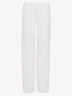 Pantalon En Coton Blanc-Pyjamas-SOUPLE