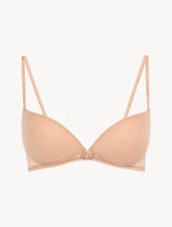 Soutien-gorge Push-up En Tulle Stretch Couleur Sable-Shapewear-MAISON CONTOURING