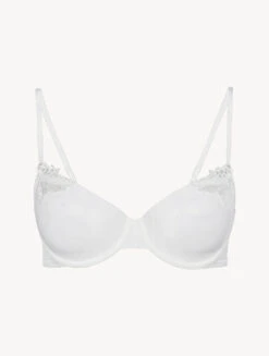 Soutien-gorge Corbeille En Tulle Stretch Blanc Cassé-Shapewear-MAISON CONTOURING