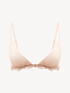 Soutien-gorge Triangle En Tulle Stretch Couleur Sable-Shapewear-MAISON CONTOURING