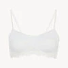 Brassière En Tulle Stretch Blanc Cassé-Shapewear-MAISON CONTOURING