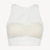 Top Court En Tulle Stretch Blanc Cassé-Shapewear-MAISON CONTOURING