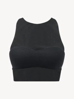 Top Court En Tulle Stretch Noir-Shapewear-MAISON CONTOURING