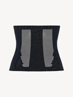 Corset En Tulle Stretch Noir-Shapewear-MAISON CONTOURING