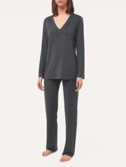Haut En Gris Anthracite-Pyjamas-MAISON@HOME -Mode Lingerie Boutique CFILPD0044330 GRC184 4 82358.1664196960