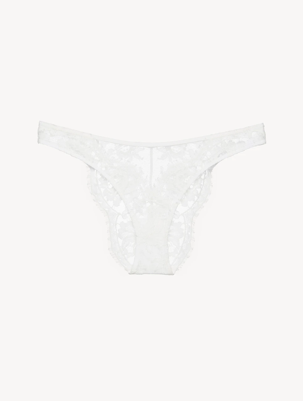Tanga Blanc Cassé Avec Dentelle Leavers En Coton-Tanga-PER SEMPRE 1 Tanga Blanc Cassé Avec Dentelle Leavers En Coton-Tanga-PER SEMPRE