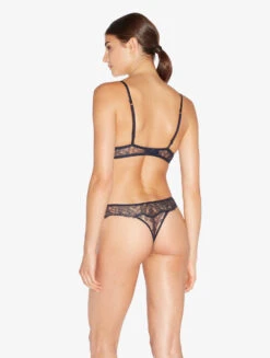 String Bleu Acier Et Noir Avec Dentelle Leavers-String-POESIA -Mode Lingerie Boutique CFILPD0049940 BLN011 2 79239 98304.1690474590