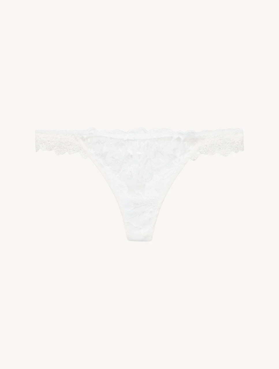 String En Blanc Cassé Avec Dentelle Leavers-String-NOTE BIANCHE 1 String En Blanc Cassé Avec Dentelle Leavers-String-NOTE BIANCHE