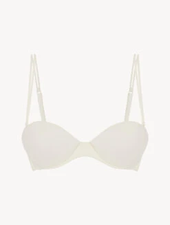 Soutien-gorge Bandeau En Blanc-Rembourré-UP DATE
