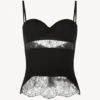 Corset En Lycra® Et Dentelle De Chantilly Noir-Shapewear-SHAPE-ALLURE