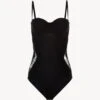 Body «control Fit» En Lycra® Noir Avec Dentelle De Chantilly-Shapewear-SHAPE-ALLURE