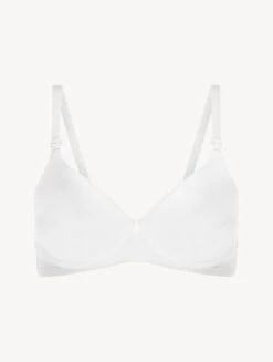 Soutien-gorge à Armatures En Lycra® Blanc Avec Dentelle De Chantilly-Shapewear-SHAPE-ALLURE