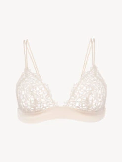 Soutien-gorge Triangle Beige Rosé En Macramé-Triangle-PETIT MACRAME