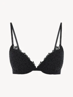 Soutien-gorge Noir Push-up-Rembourré-PETIT MACRAME