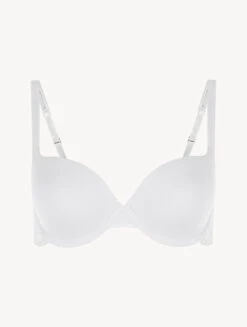 Soutien-gorge T-shirt En Coton Blanc-Rembourré-SOUPLE