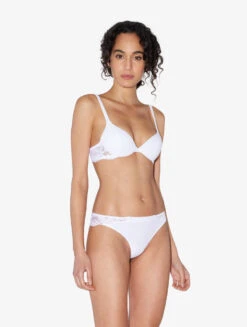 Soutien-gorge Push-up En Coton Blanc-Rembourré-SOUPLE -Mode Lingerie Boutique CFILPD906531 BM BN0001 4 27498 91731.1645610869