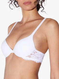 Soutien-gorge Push-up En Coton Blanc-Rembourré-SOUPLE -Mode Lingerie Boutique CFILPD906531 BM BN0001 5 40806 27837.1645610869