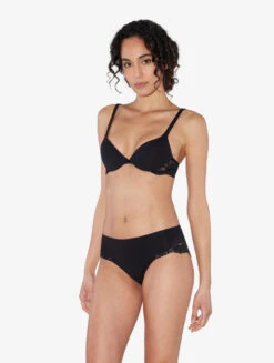 Soutien-gorge Push-up En Coton Noir-Rembourré-SOUPLE -Mode Lingerie Boutique CFILPD906531 NR0002 4 89054 60425.1645610860