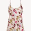 Débardeur En Soie Avec Imprimé Floral-Lingerie De Nuit En Soie-SILK