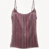 Débardeur En Soie à Rayures-Lingerie De Nuit En Soie-SILK