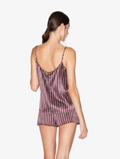 Débardeur En Soie à Rayures-Lingerie De Nuit En Soie-SILK -Mode Lingerie Boutique CFILPDN020289 S6 MUW106 2 10003 84595.1657817584