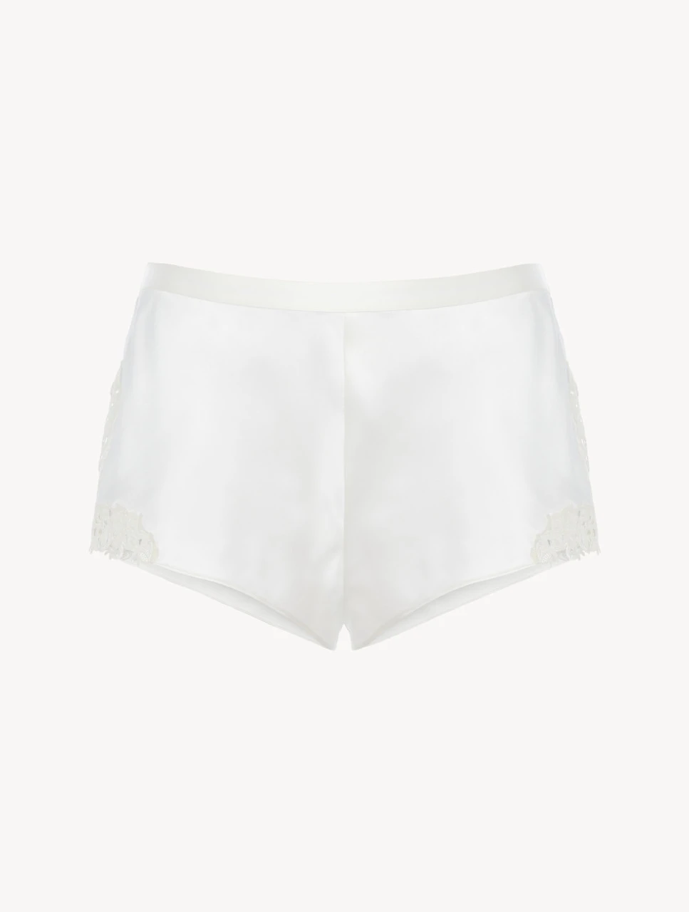 Culotte En Soie Blanc Avec Frastaglio En Macramé-Lingerie De Nuit En Soie-PETIT MACRAME 1 Culotte En Soie Blanc Avec Frastaglio En Macramé-Lingerie De Nuit En Soie-PETIT MACRAME
