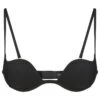 Soutien-gorge Push-up Sans Armature Couleur Noir-Rembourré-SECOND SKIN