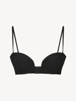 Soutien-gorge Bandeau, Ampliforme Et Ultra-plongeant, Avec Armature Noir-Shapewear-SECOND SKIN