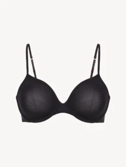 Soutien-gorge Non Paddé Avec Armature Couleur Café Noir-Shapewear-SECOND SKIN