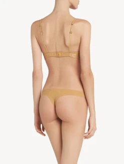 Soutien-gorge Triangle Couleur Café Noisette, Plongeant, Ampliforme Et Sans Armature-Shapewear-SECOND SKIN -Mode Lingerie Boutique CFIPLM003187 BGS250 2 12280.1593123367