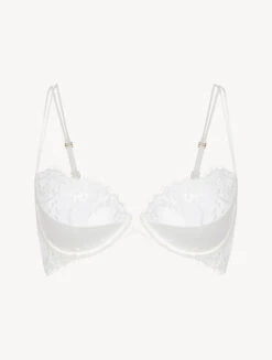 Soutien-gorge Corbeille Blanc Cassé Avec Armatures Et Détails En Dentelle Leavers-Avec Armatures-EXOTIQUE