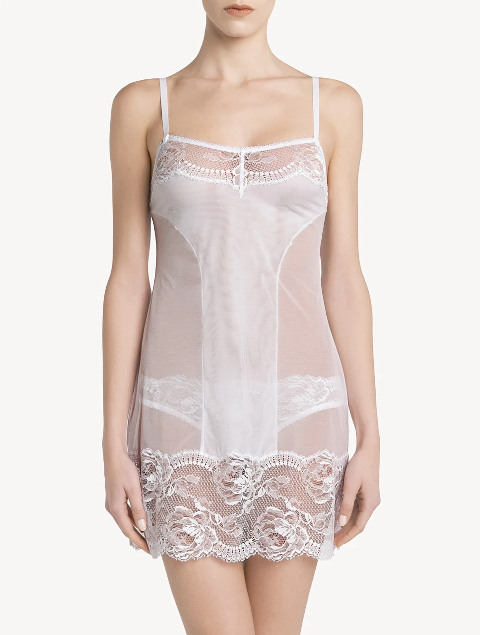 Nuisette Courte En Dentelle Blanche-Nuisettes-BRIGITTA 2 Nuisette Courte En Dentelle Blanche-Nuisettes-BRIGITTA – Image 2