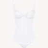 Body En Dentelle Blanc-Bodys & Bustiers-BRIGITTA