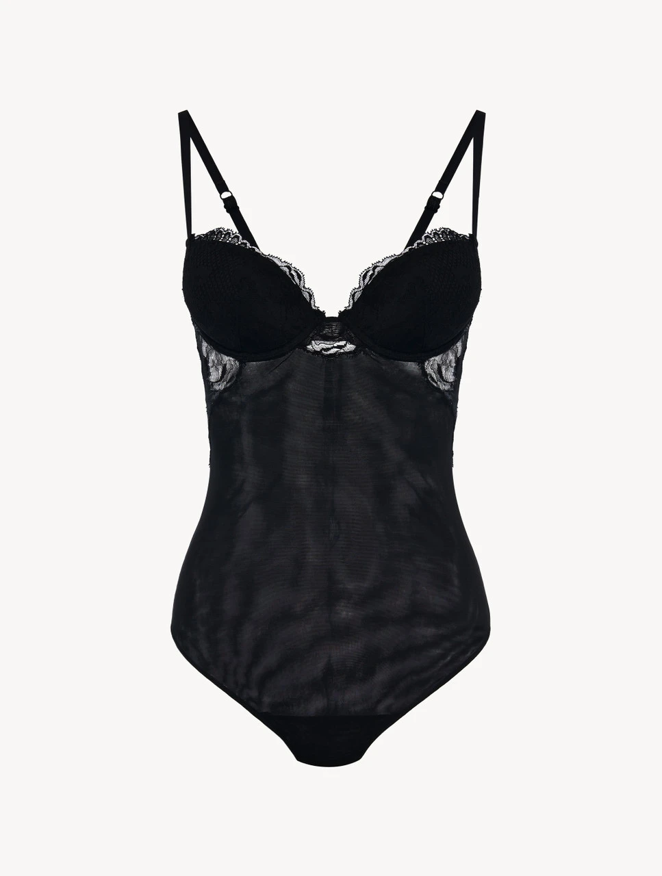 Body En Dentelle En Noir-Bodys & Bustiers-BRIGITTA 1 Body En Dentelle En Noir-Bodys & Bustiers-BRIGITTA