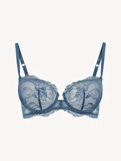 Soutien-gorge Corbeille En Dentelle Bleu Foncé-Avec Armatures-BRIGITTA