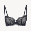 Soutien-gorge Corbeille En Dentelle Noire-Avec Armatures-BRIGITTA
