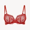 Soutien-gorge Corbeille En Dentelle Rouge-Corbeille-BRIGITTA