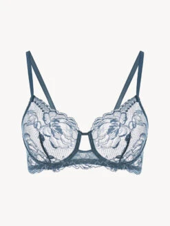Soutien-gorge à Armatures En Dentelle Bleu Foncé-Avec Armatures-BRIGITTA