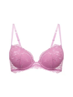 Soutien-gorge Push-up En Dentelle Lilas-Rembourré-BRIGITTA